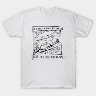 Swim and Sleep (Like a Shark) -  Illustrated lyrics T-Shirt